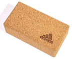 Adidas Yoga Cork Block Home Gym Fitness Exercise Pilates Tool Brick - Brown