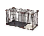 Dog Cage Cat Crate Doggy Kennel Puppy Playpen Enclosure Pet House Home Toilet Tray Wired L