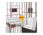 Dog Cage Cat Crate Doggy Kennel Puppy Playpen Enclosure Pet House Home Toilet Tray Wired L