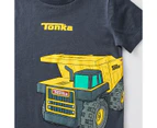 Tonka Truck Print T-shirt - Charcoal Grey - Grey