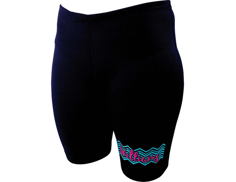 Williams Kaylee Ladies Standard Wetsuit Shorts - Black/Teal