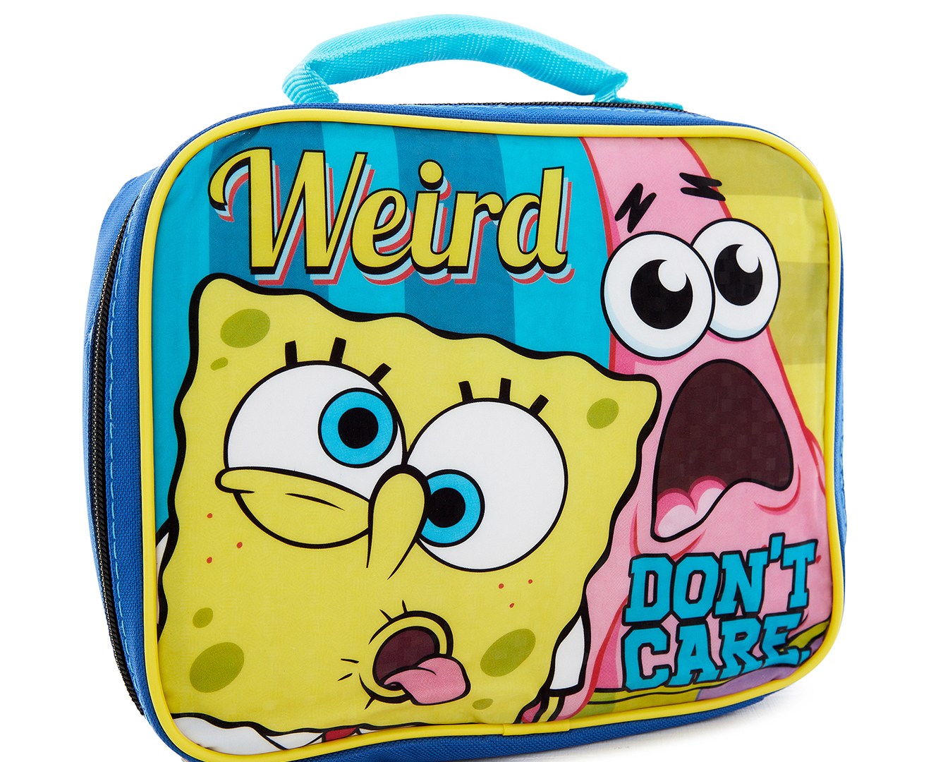 SpongeBob SquarePants & Patrick Insulated Weird Don't Care Lunch Bag