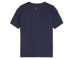 Tommy Hilfiger Girls' Essential Hilfiger Short Sleeve Tee / T-Shirt / Tshirt - Black Iris