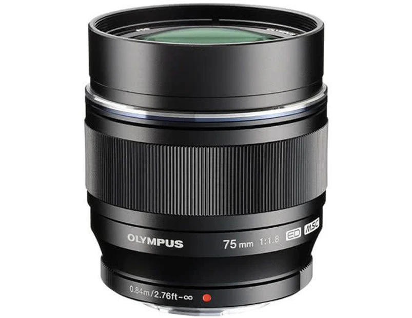 Olympus 75mm F1.8 Black Micro 4/3 Lens