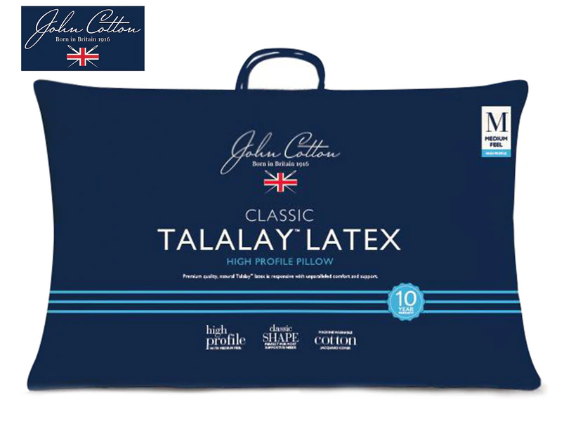 John Cotton High Profile Talalay Latex Pillow