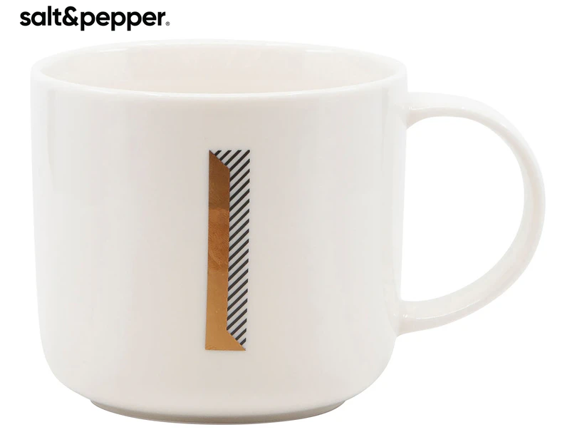 Salt & Pepper 400mL Alpha Letter I Mug - White/Multi