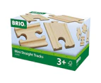 4pc Brio Mini Straight Tracks Kids/Childrens Interactive Play Toy 3y+