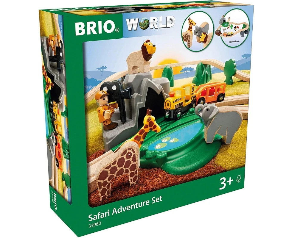 26pc Brio Safari Adventure Set Kids/Childrens Interactive Pretend Play Toy 3y+