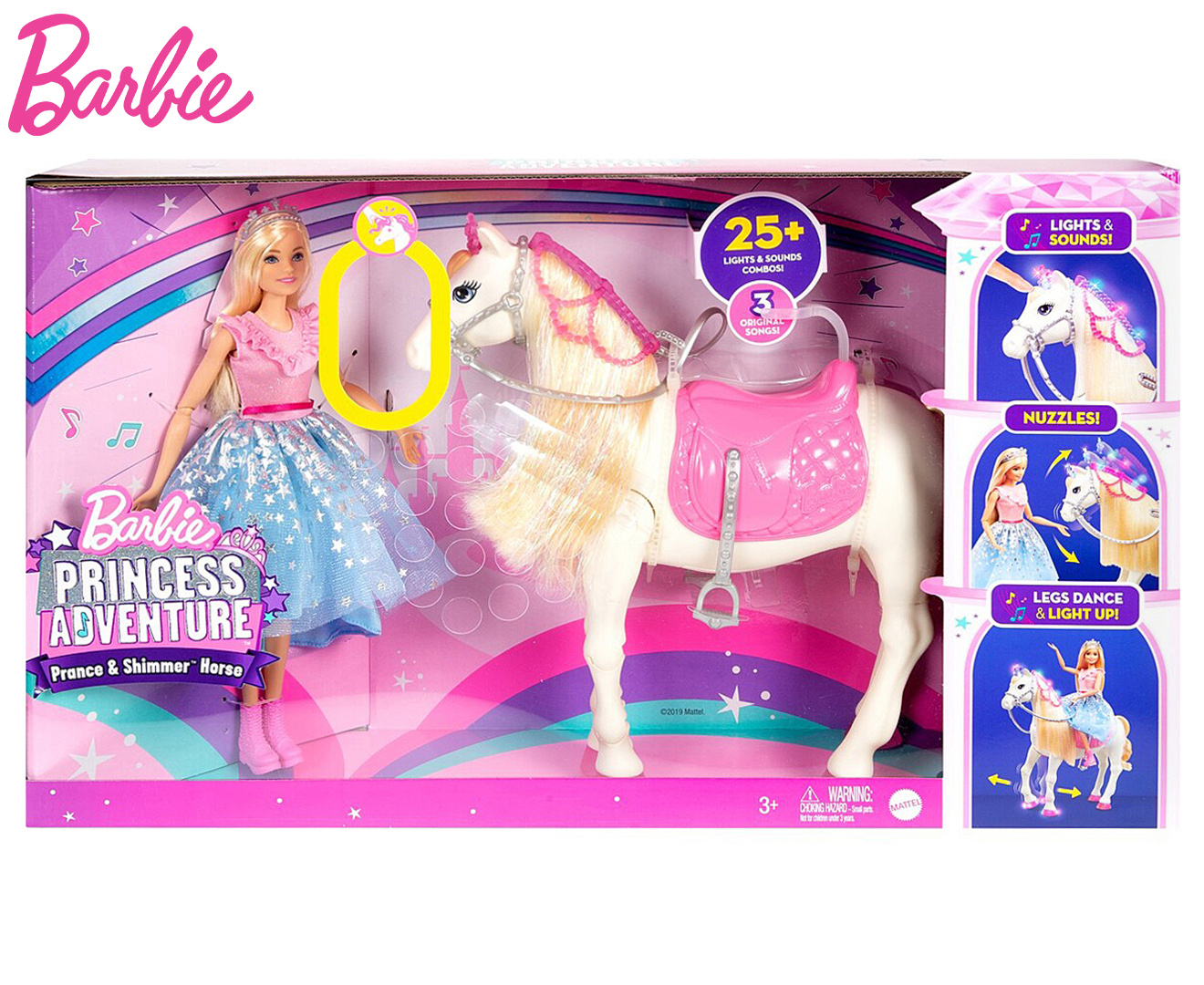 Barbie Princess Adventure Prance & Shimmer Horse Set | Catch.co.nz