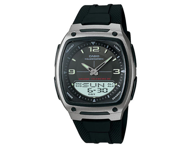 Casio 43mm AW81-1 Duo Resin Watch - Black