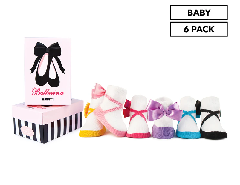 Trumpette Baby Girls' Ballerina Socks 6-Pack - Multi