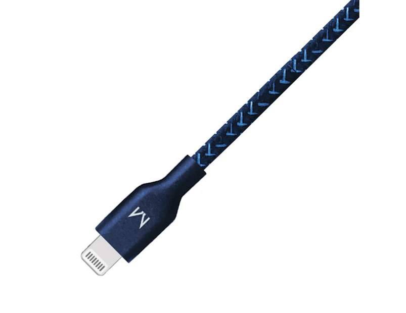 Moyork Cord Nylon Lightning to USB-A Cable iPhone XS / XS Max / XR and iPad Pro 2m/4ft Midnight Blue