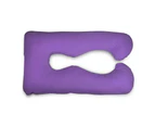 Maternity Pillow Pregnancy Nursing Sleeping Body Support Feeding ~ Large Purple