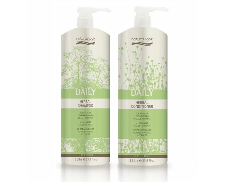 Natural Look Daily Herbal Shampoo & Conditioner 1000ml