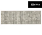 Rug Culture 300x80cm Mirage Runner Rug - Silver