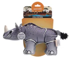 Paws N Claws Wild Roar Animalz Chew Toy - Rhino