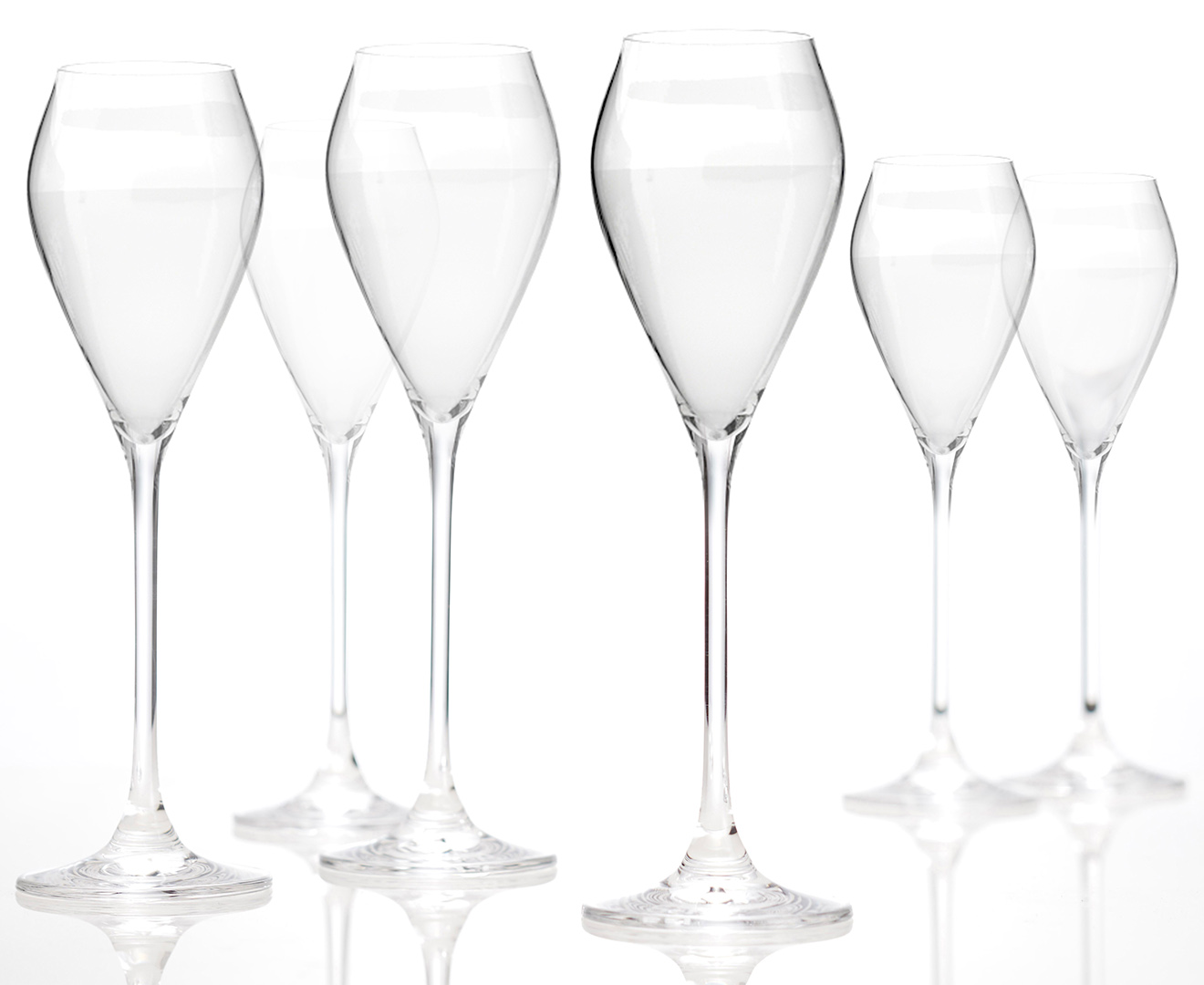 salt and pepper cuvee prosecco glasses