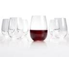 Set of 6 Salt & Pepper 630mL Cuvee Stemless Wine Glasses