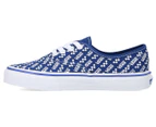 Vans Kids' Authentic Logo Repeat Sneakers - True Blue/True White
