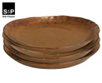 Set of 4 Salt & Pepper 22cm Nomad Side Plates - Rust