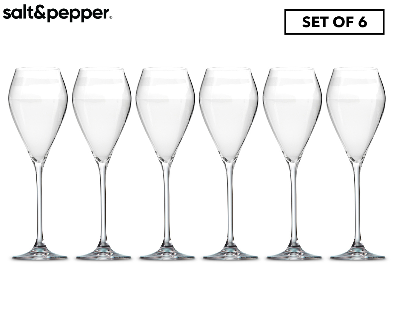 Cuvee Prosecco Glasses 230mL - Set of 6 – salt&pepper