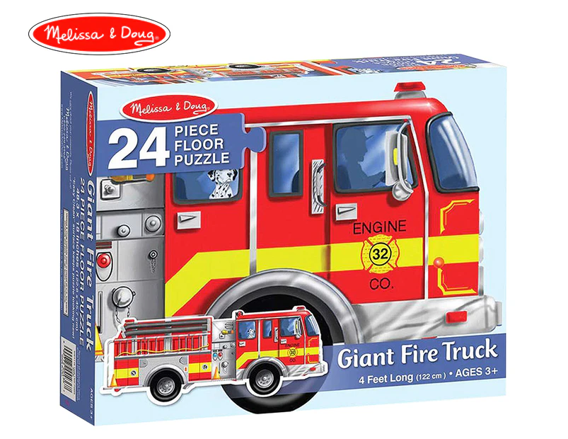 Melissa & Doug Giant Fire Truck 24-Piece Floor Puzzle
