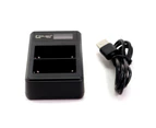 Ruibo USB Dual Battery Charger for Canon LP-E10 LPE10 Camera Battery