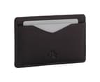 RFID Mens Genuine Premium Leather Slim Credit Card Holder 4 Cards & Notes - Brown 4