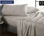 Sheridan 400TC Soft Sateen Queen Bed Sheet Set - Truffle
