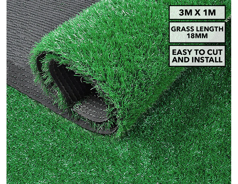 Grass Mat 1x3m+18mm Artificial Grass