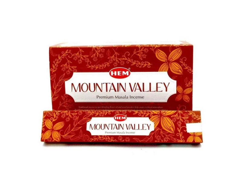 HEM Masala Mountain Valley Incense Sticks - 180 Grams - BEST QUALITY
