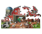 Melissa & Doug Busy Barn Shaped 32-Piece Floor Jigsaw Puzzle