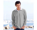 Front Row Mens Long Sleeve Sports Rugby Shirt (Slate Grey) - RW473