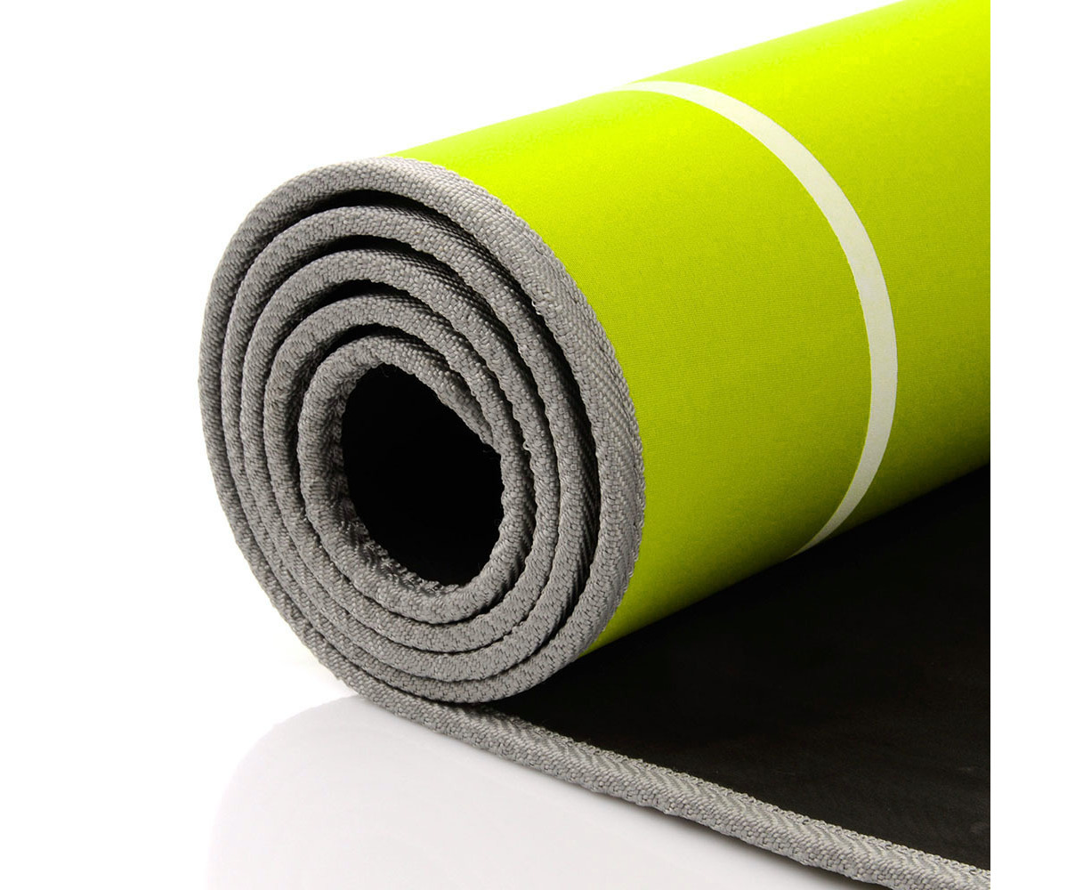 METEOR Non-slip Yoga Mat,Thick Yoga Mat,TPE Yoga Mat,6mm Yoga Mat,Exercise  Mat,Pilates Mat,Workout Mat,Gym Mat-6mm Thickness,183x65cm,Grey Black