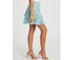 Tussah Women's Emalia Mini Skirt - Aria Floral Mint