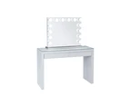 VALENTINA Frameless Hollywood Makeup Mirror with Sensor Touch Dimmer + 2 Drawers Vera Vanity Table