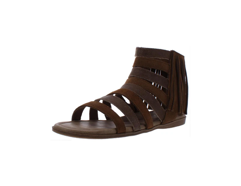 Minnetonka Womens Pisa Leather nbk Dusty Brown Gladiator Sandals