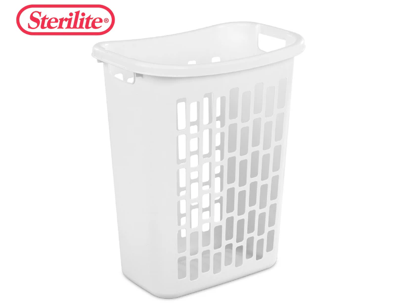 Sterilite Rectangular Open Laundry Hamper - White