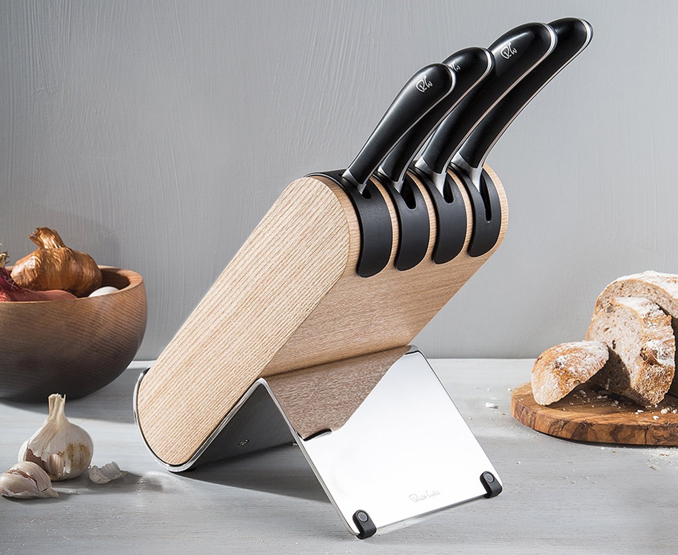 Robert Welch 4 Slot Ash Knife Block