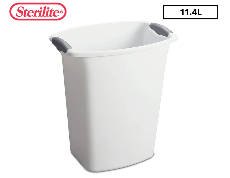 Sterilite 11.4L Ultra Wastebasket - White