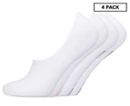 Bonds Men's Logo Light Sneaker Socks 4-Pack - White/Multi