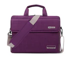 BRINCH Laptop Bag 14.6 Inch Oxford Fabric Portable Notebook Messenger Bag-Purple