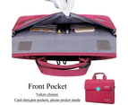BRINCH Laptop Bag 13.3 Inch Oxford Fabric Portable Notebook Messenger Bag-Pink