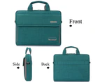 BRINCH Laptop Bag 14.6 Inch Oxford Fabric Portable Notebook Messenger Bag-Blue Green