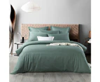 Soho 1000TC Quilt Cover Set Forest Green [SIZE: Super King Bed]