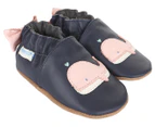 Robeez Baby Girls' Winnie The Whale Slip-On Shoes - Navy/Pink