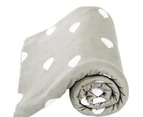 Lil Fraser Collection Stretch Cotton Baby Wraps  Jessie - Grey & White Raindrops
