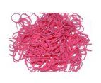 ASAH Colour Matching Pink Strawberry Scented Loom Bands 300pce with 16 S Clips - Strawberry