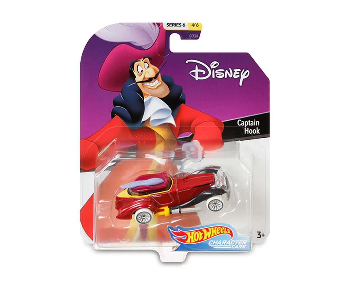 Hot Wheels Character Cars Disney Captain Hook