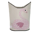 3 Sprouts Laundry Hamper - Pink Swan - Pink